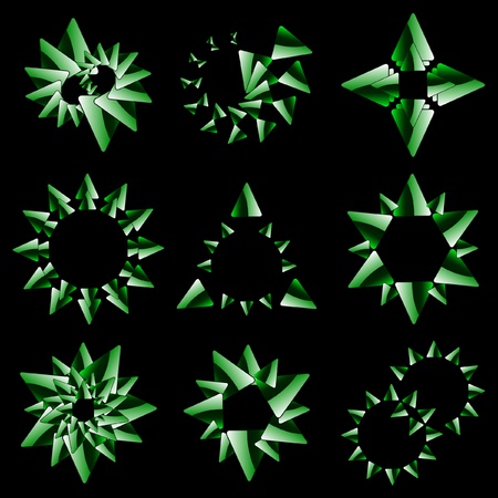 Graphic elements set. Vector illustration.  のイラスト素材