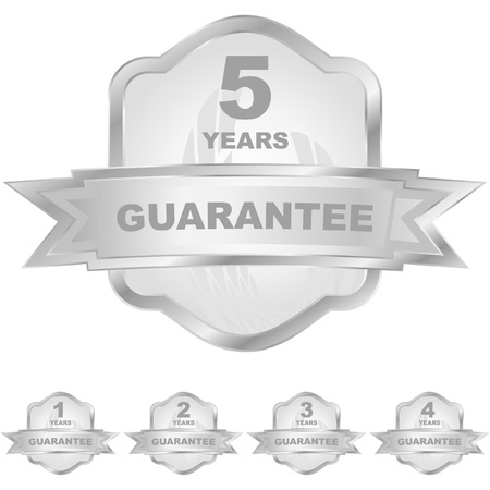 Vector guarantee label set.  のイラスト素材