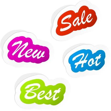 Sticker set for sale.のイラスト素材
