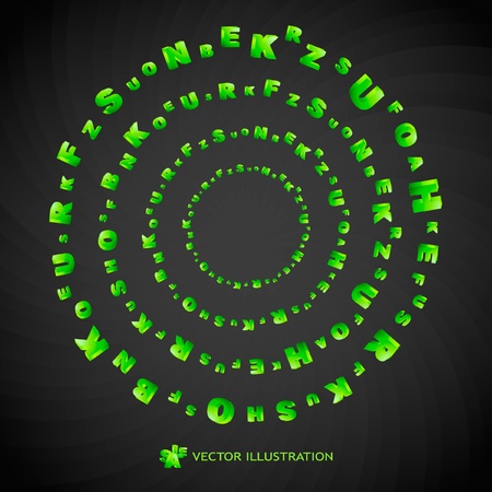 Abstract vector frame with letter mix. Vector illustration.  のイラスト素材