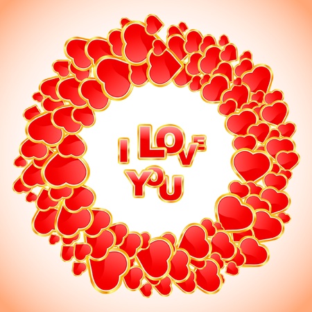 Love message. Vector illustration.   のイラスト素材
