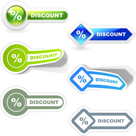 Discount sticker set.のイラスト素材