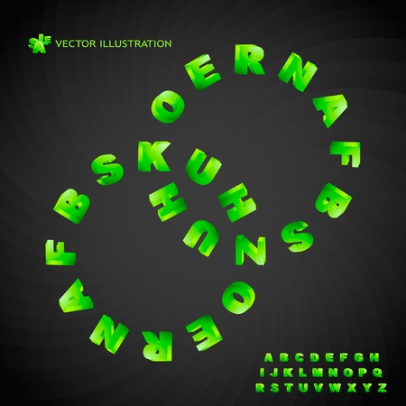 Abstract vector background with letter mix. Vector illustration.  のイラスト素材