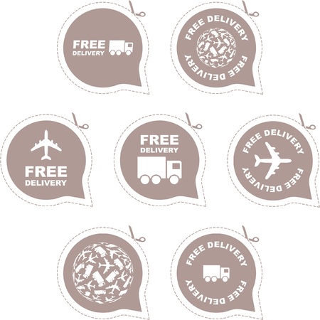 Free delivery element set for sale  のイラスト素材