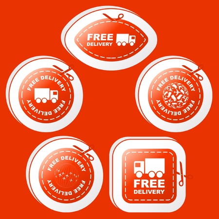 Free delivery elements for sale  のイラスト素材