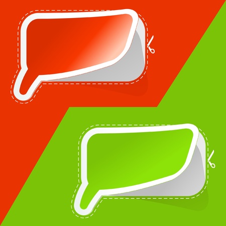 Speech bubbles. Vector set.  のイラスト素材