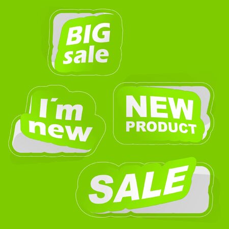 Vector set of sale design elements.のイラスト素材