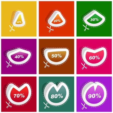 Discount sticker set.のイラスト素材