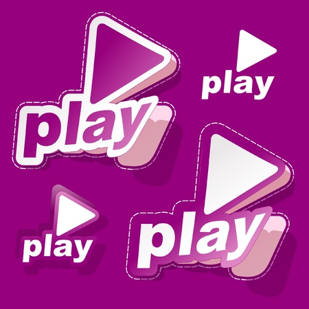 Play sticker set.のイラスト素材