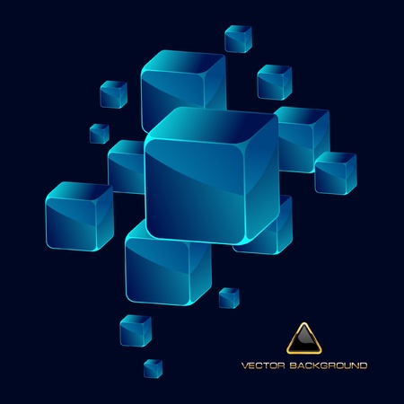 Abstract crystals background.  のイラスト素材