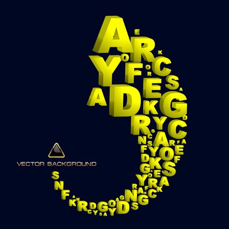 Abstract background with letter mix.のイラスト素材