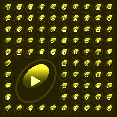 icon set  のイラスト素材