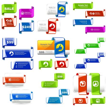 Vector set of sale design elements  のイラスト素材