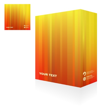 Vector packaging box. Abstract illustration.  のイラスト素材