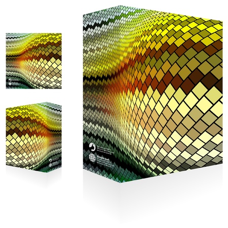 Vector packaging box. Abstract illustration.  のイラスト素材