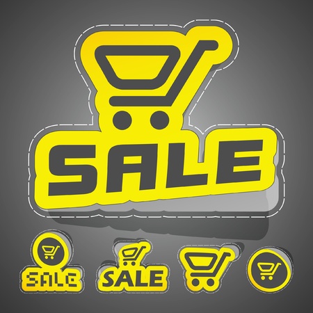 Shopping cart.のイラスト素材