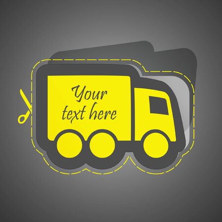 Free delivery element for sale. Vector illustration (eps10).のイラスト素材