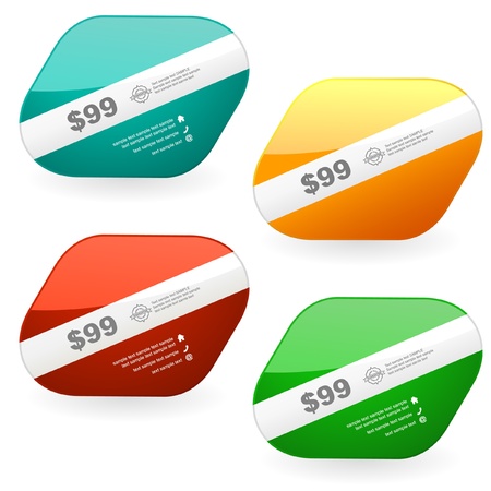 Vector set of sale design elements  のイラスト素材