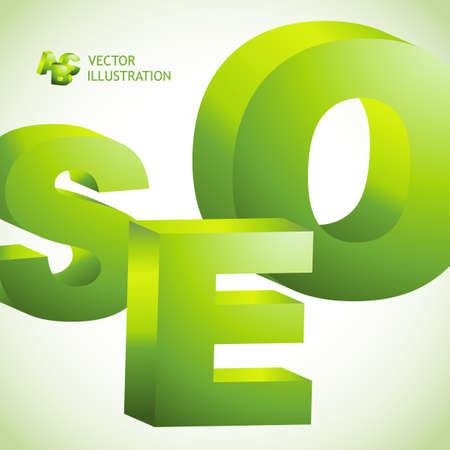 SEO. Vector 3d illustration.のイラスト素材