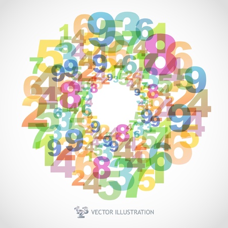 Illustration of numbers.  のイラスト素材