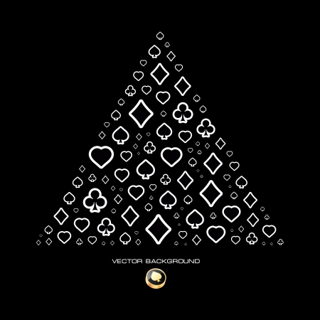 Gambling composition  Abstract background のイラスト素材