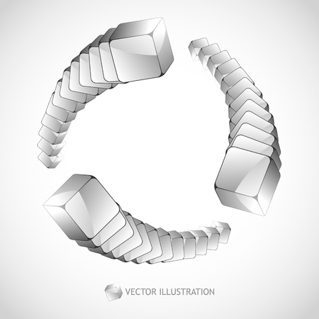Abstract background with transparent boxes    のイラスト素材
