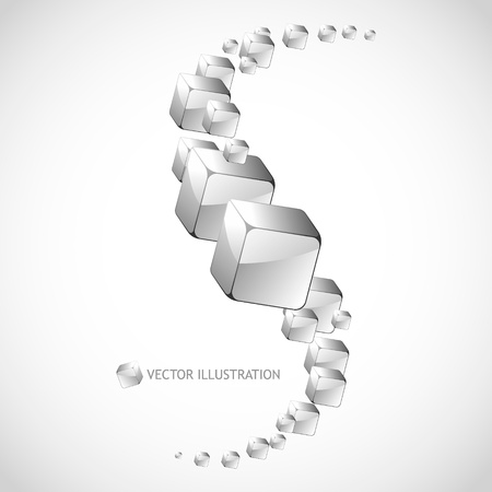 Abstract background with transparent boxes Abstract background with transparent boxes