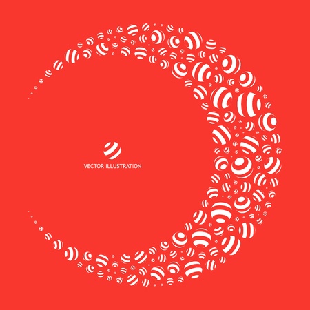 Abstract background with circle elements.  のイラスト素材