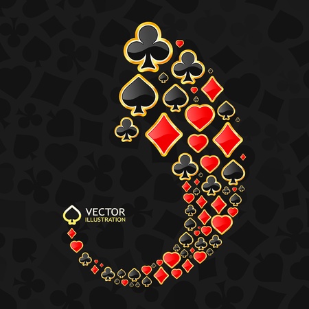 Vector gambling composition. Abstract background. Vector gambling composition. Abstract background.