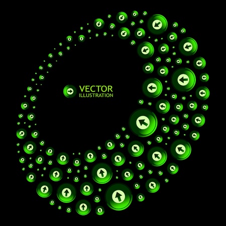 Arrows. Abstract background.  のイラスト素材