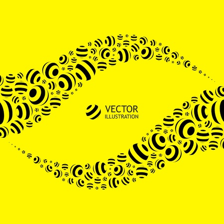 Abstract background with circle elements.  のイラスト素材