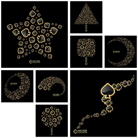 Vector gambling composition. Great collection.のイラスト素材