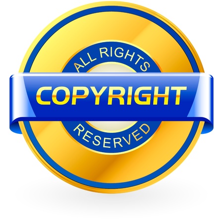 COPYRIGHT. Vector illustration.  のイラスト素材