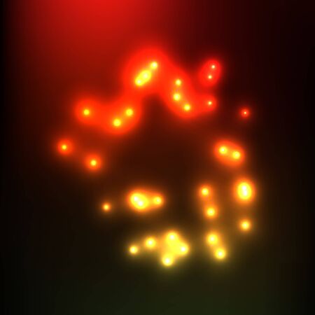 EPS10 illustration  Abstract background  Bright lights on black    のイラスト素材