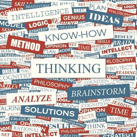 THINKING  Seamless vector patternのイラスト素材
