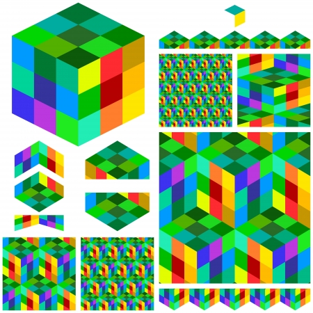 Abstract hexagon mosaic   のイラスト素材