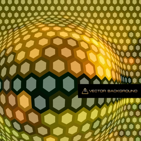 Abstract hexagon mosaic   のイラスト素材