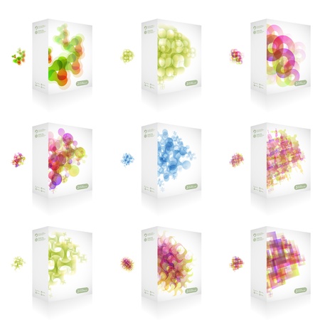 Vector packaging box  Abstract illustration のイラスト素材