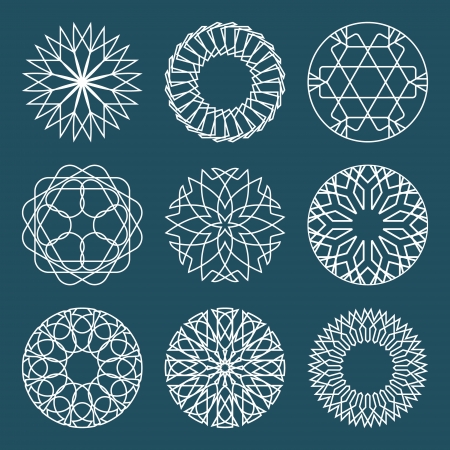 Collection of different graphic elements for design のイラスト素材