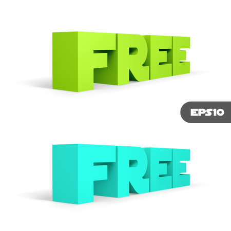 FREE  3d word のイラスト素材