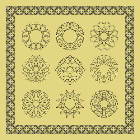 Guilloche vector elements.
のイラスト素材