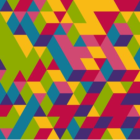 3d blocks structure background. Vector illustration. Background for business presentation.