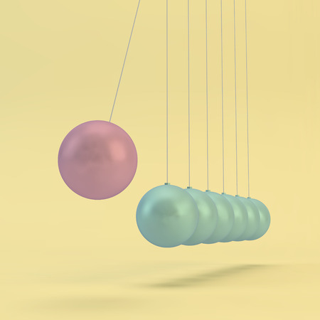 Newtons cradle illustration