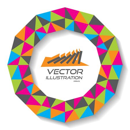 Vector illustration for design. Can be used for business presentation. With place for text.のイラスト素材