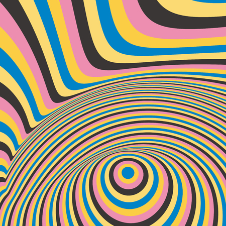 Abstract swirl background. Pattern with optical illusion. Vector illustration.のイラスト素材