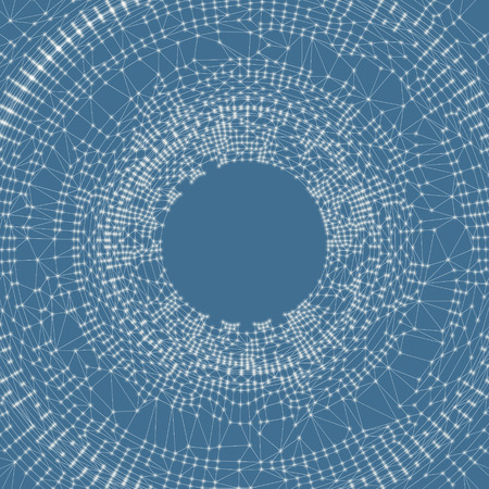 Network background. 3d technology vector illustration.のイラスト素材