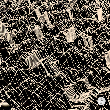 Network abstract background. 3d technology vector illustration. Can be used for banner, flyer, book cover, poster and web banners.のイラスト素材