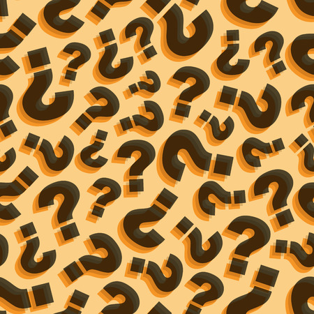 Questions. Seamless pattern. Vector illustration. Can be used for wallpaper, web page background, web banners.のイラスト素材