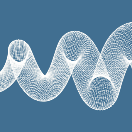 Spiral. 3d vector illustration. Can be used for marketing, website, print and presentation.のイラスト素材