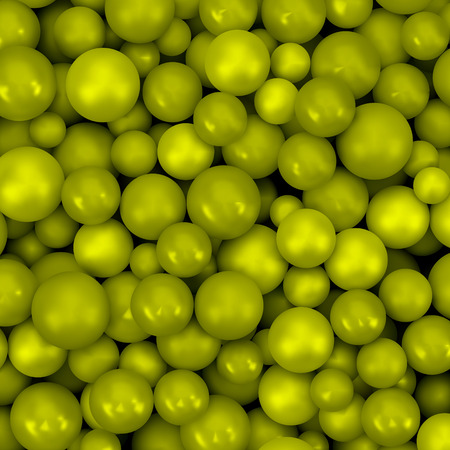 Abstract vector background with various balls. Spheric pattern. 3d vector illustration.のイラスト素材